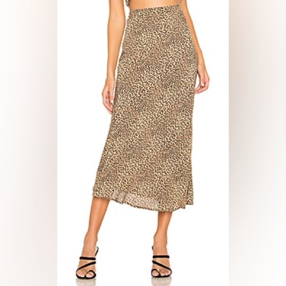 Leopard print Midi skirt